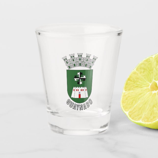 Wappen von Guaynabo, PR Schnapsglas (Vorderseite)