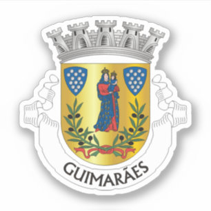 Wappen von Guimarães, Portugal Aufkleber