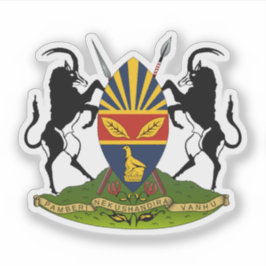 Wappen von Harare (Form Salisbury), Simbabwe Aufkleber