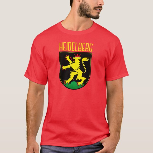 Wappen von Heidelberg - DEUTSCHLAND T-Shirt (Vorderseite)
