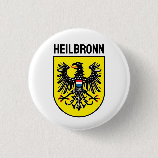 Wappen von Heilbronn, Deutschland Button (Vorderseite)
