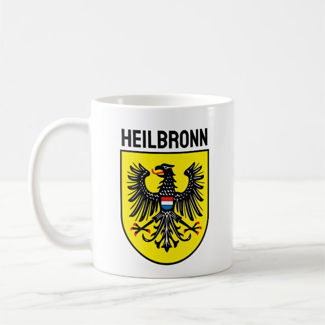 Wappen von Heilbronn, Deutschland Kaffeetasse (Links)