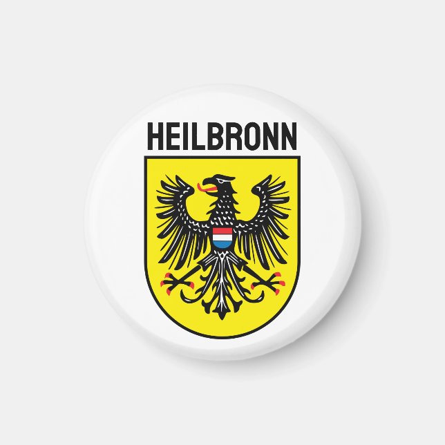 Wappen von Heilbronn, Deutschland Magnet (Vorne)