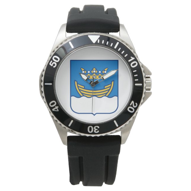 Wappen von Helsinki (Finnland) Armbanduhr (Vorderseite)