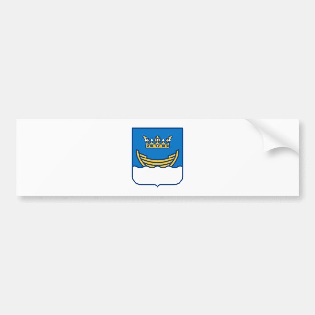 Wappen von Helsinki (Finnland) Autoaufkleber (Vorne)