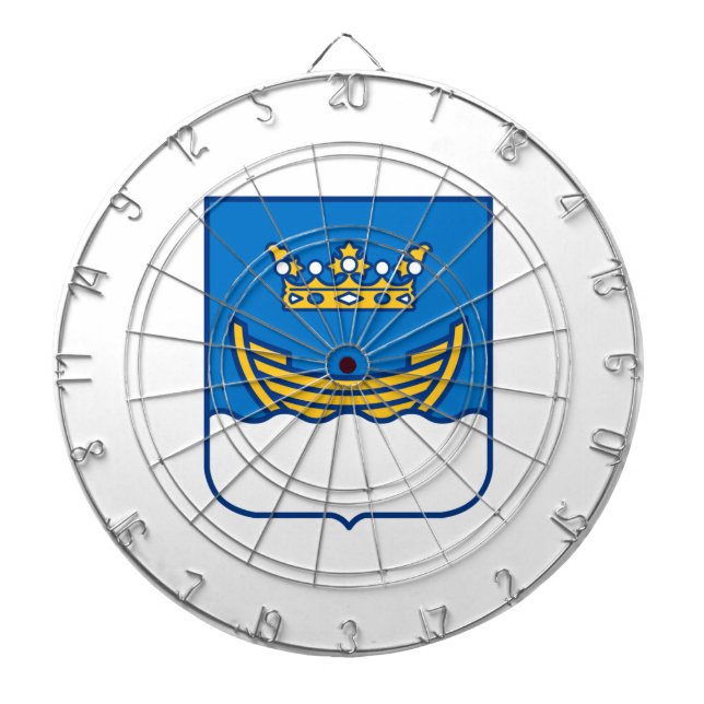 Wappen von Helsinki (Finnland) Dartscheibe (vorne)