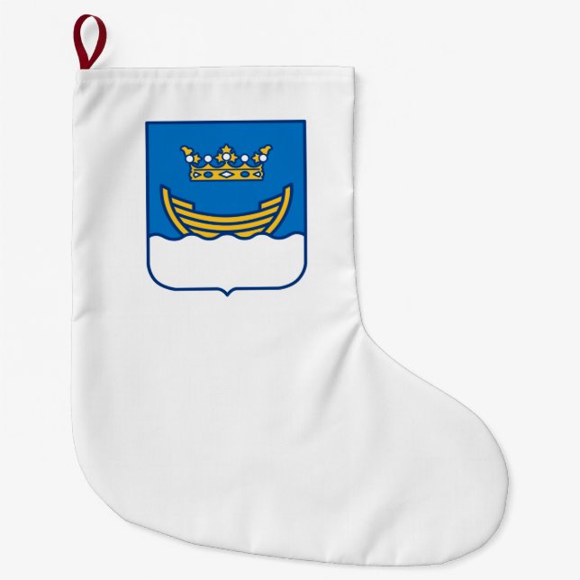 Wappen von Helsinki (Finnland) Großer Weihnachtsstrumpf (Vorderseite)