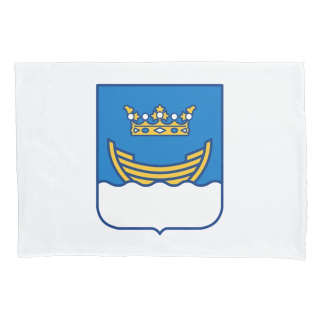 Wappen von Helsinki (Finnland) Kissenbezug (Vorderseite-Links)