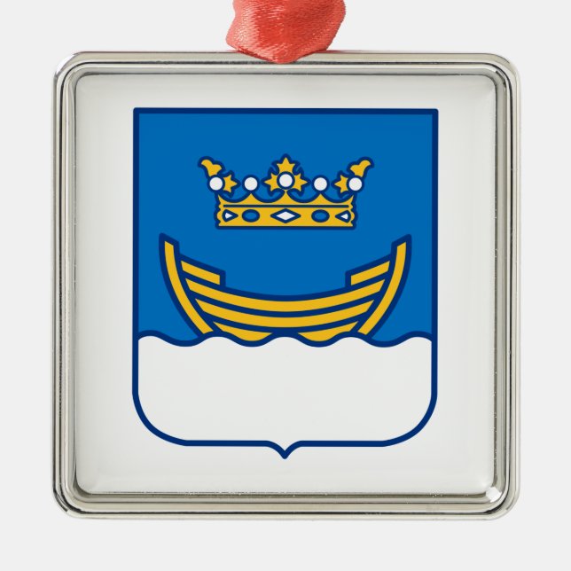 Wappen von Helsinki (Finnland) Ornament Aus Metall (Vorne)