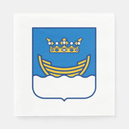 Wappen von Helsinki (Finnland) Serviette