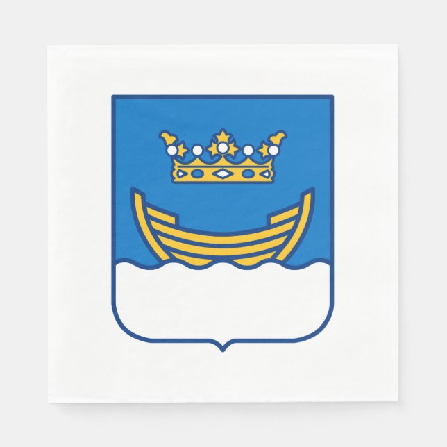 Wappen von Helsinki (Finnland) Serviette (Vorderseite)