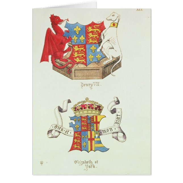 Wappen von Henry VII und von Elizabeth von York (Vorne)