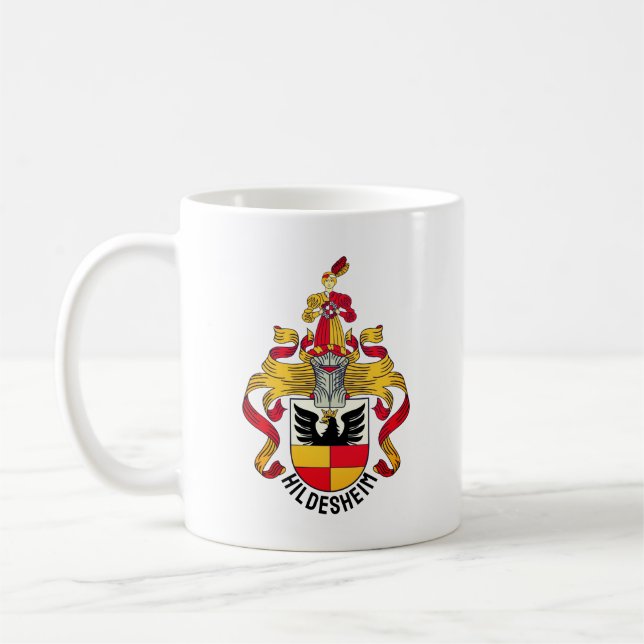 Wappen von Hildesheim, Deutschland Kaffeetasse (Links)