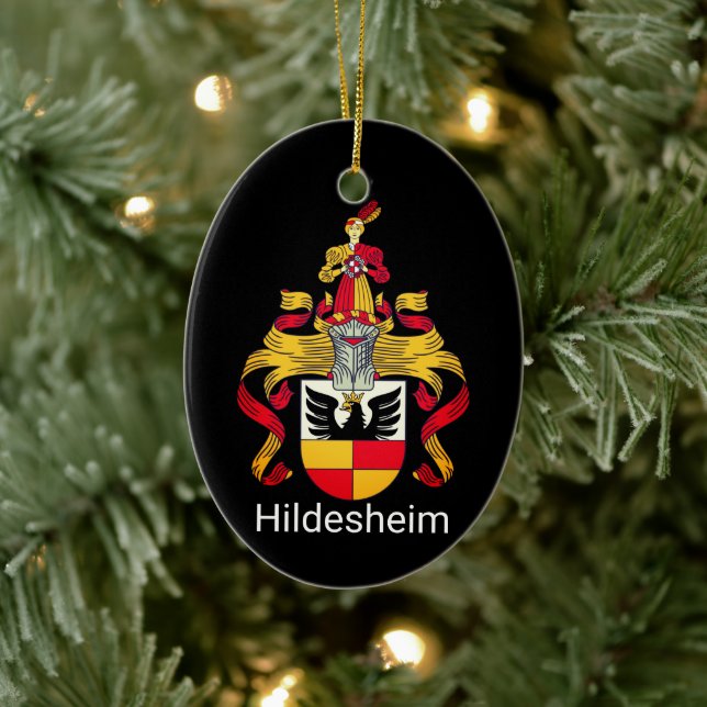 Wappen von Hildesheim, Deutschland Keramik Ornament (Baum)
