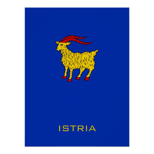 Wappen von Istrien Adriatisches Erbe Poster (Vorderseite)