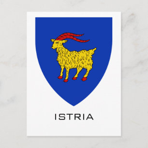 Wappen von Istrien Adriatisches Erbe Postkarte