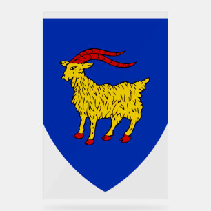 Wappen von Istrien in Kroatien Acrylschild