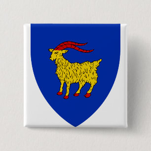 Wappen von Istrien in Kroatien Button