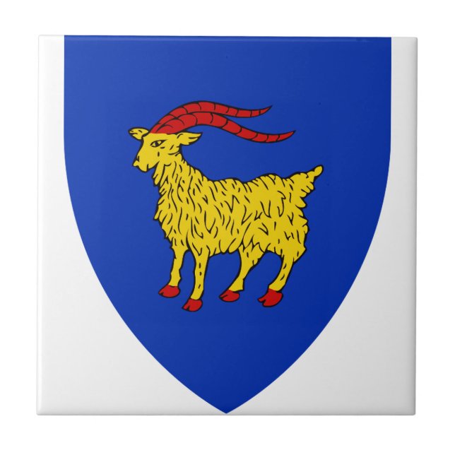 Wappen von Istrien in Kroatien Fliese (Vorderseite)