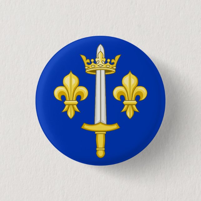 Wappen von Jeanne d'Arc Button (Vorderseite)
