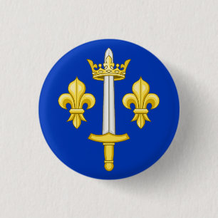 Wappen von Jeanne d'Arc Button