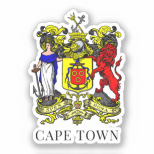 Wappen von Kapstadt, Südafrika Aufkleber