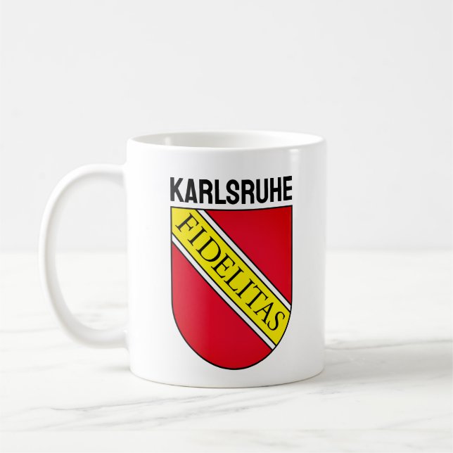 Wappen von Karlsruhe, DEUTSCHLAND Kaffeetasse (Links)