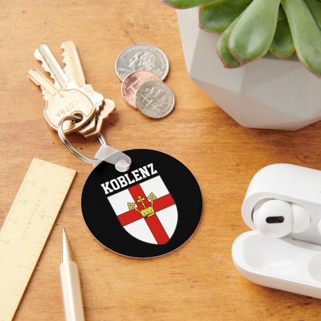Wappen von Koblenz, Deutschland Schlüsselanhänger (Schreibtisch)