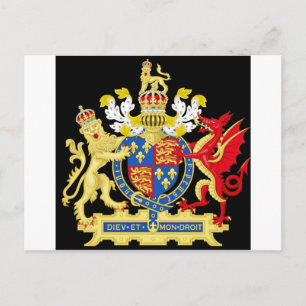 WAPPEN VON KÖNIG HEINRICH VIII. POSTKARTE
