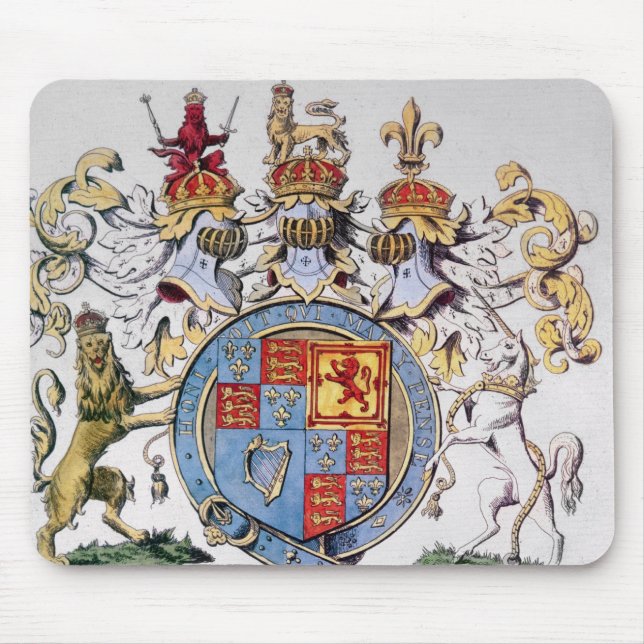 Wappen von König James I von England Mousepad (Vorne)