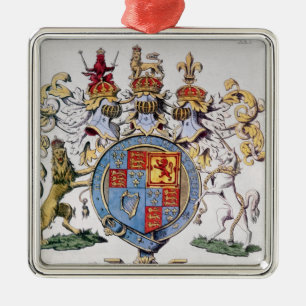 Wappen von König James I von England Silbernes Ornament