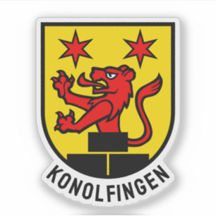 Wappen von Konolfingen, Schweiz Aufkleber