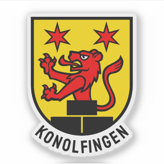 Wappen von Konolfingen, Schweiz Aufkleber (Vorderseite)