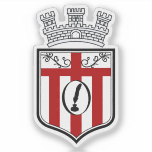 Wappen von Korçë, Albanien Aufkleber