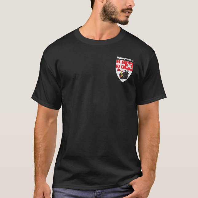 Wappen von Kragujevac, Serbien T-Shirt (Vorderseite)