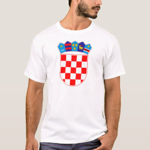 Wappen von Kroatien, kroatisches Emblem, Hrvatska T-Shirt
