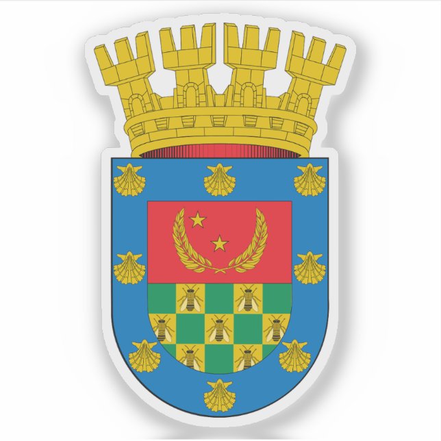 Wappen von La Granja, Chile Aufkleber (Vorderseite)