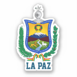 Wappen von La Paz, Bolivien Aufkleber