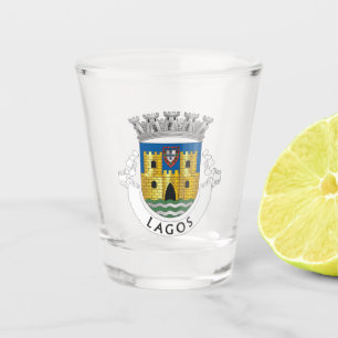 Wappen von Lagos, Portugal Schnapsglas