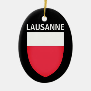 Wappen von Lausanne, SCHWEIZ Keramik Ornament