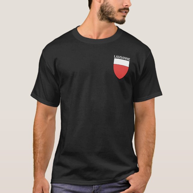Wappen von Lausanne, SCHWEIZ T - Shirt (Vorderseite)