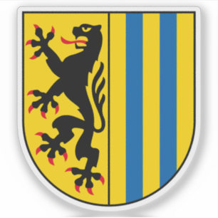Wappen von Leipzig, Deutschland Aufkleber