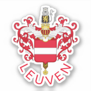 Wappen von Leuven, Belgien Aufkleber