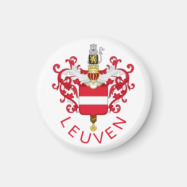 Wappen von Leuven, Belgien Magnet (Vorne)