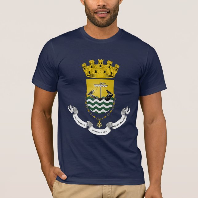 Wappen von Lissabon Lissabon Portugal T-Shirt (Vorderseite)