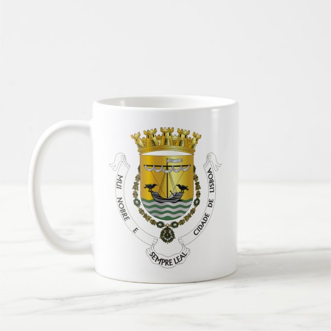 Wappen von Lissabon, Portugal Kaffeetasse (Links)