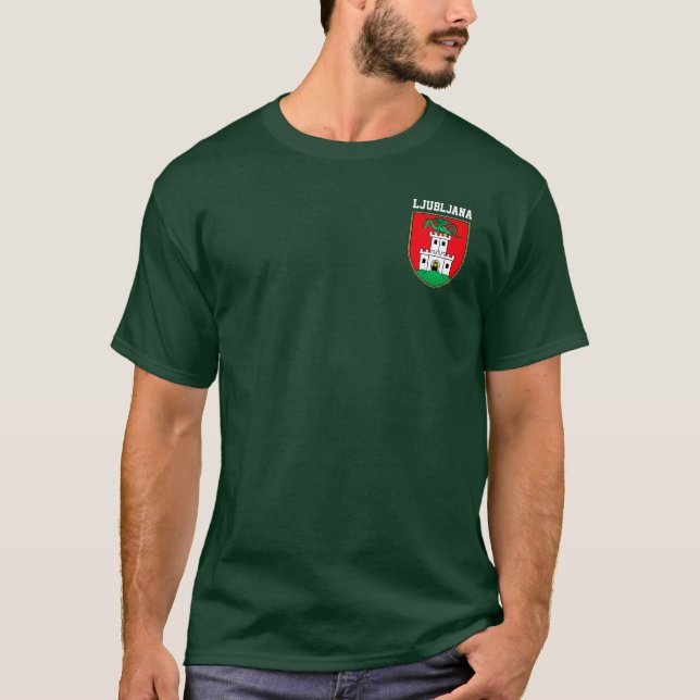 Wappen von Ljubljana - SLOWENIEN T-Shirt (Vorderseite)