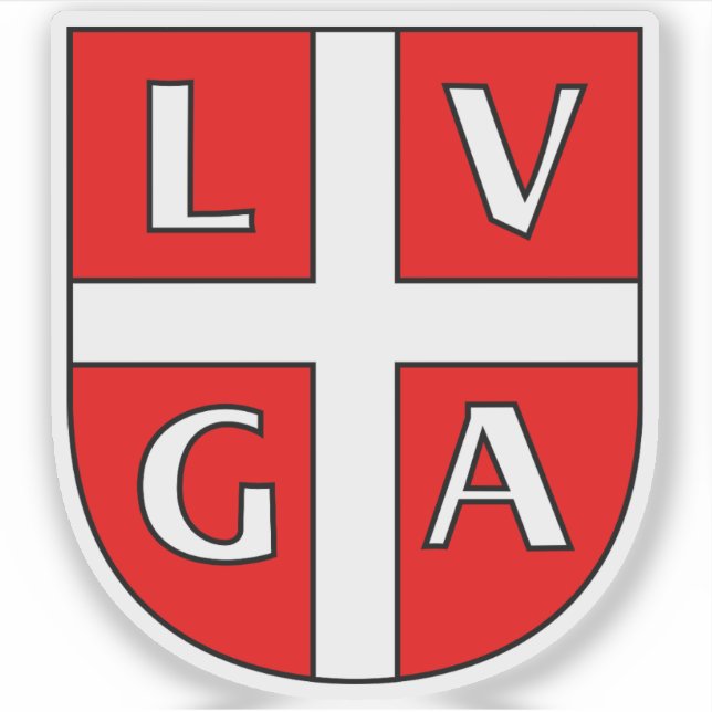Wappen von Lugano, Schweiz Aufkleber (Vorderseite)