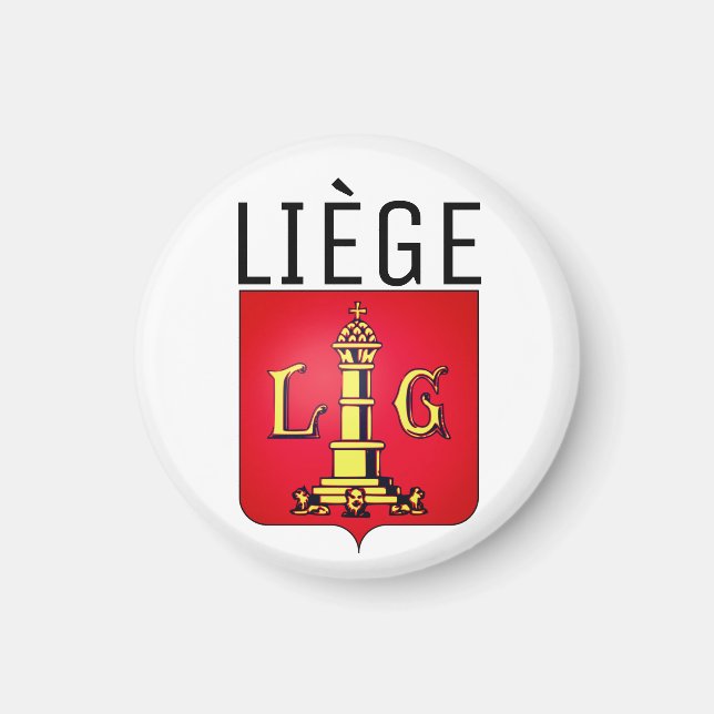 Wappen von Lüttich, Belgien Magnet (Vorne)