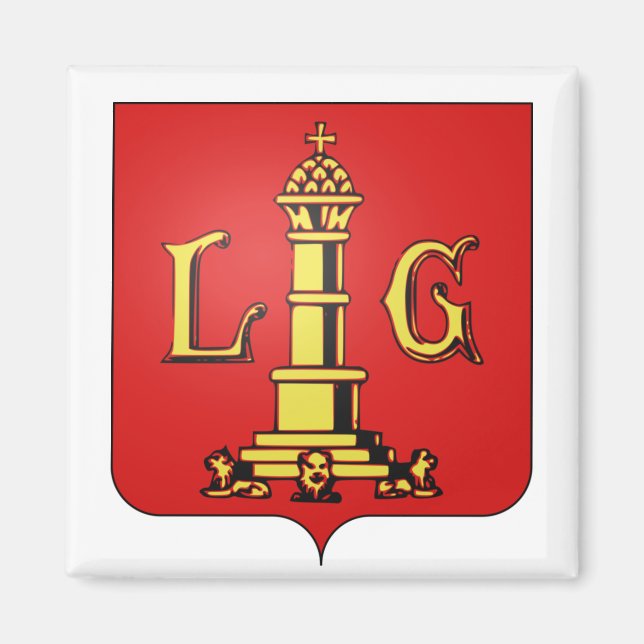 Wappen von Lüttich, Belgien Magnet (Vorne)